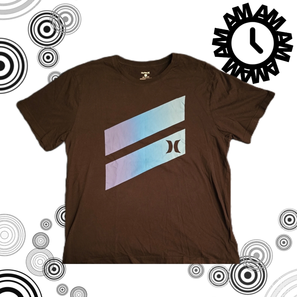 HURLEY Mens Graphic T-Shirt Top Small Black Cotton